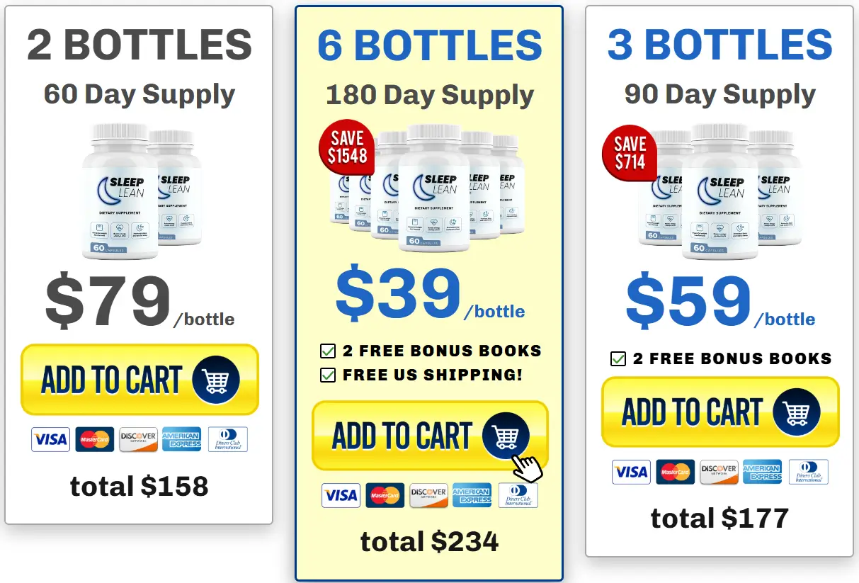 Sleep Lean-Pricing-Options